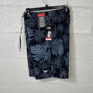 Speedo Men's Bondi Tropical 8 1/2" Board Shorts blue Small